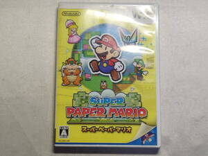 中古品/欠品有り Wiiソフト スーパーペーパーマリオ 説明書欠品
