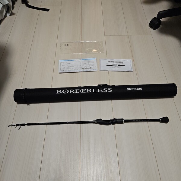 シマノ (SHIMANO) パックロッド ボーダレス ショートスペック 180L-T 3本継ぎ 中古 振出