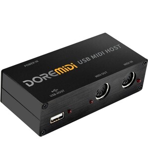 USB MIDIホストボックス MIDIインターフェイスからMIDIコンバーター ブラック (UMH-10) A7
