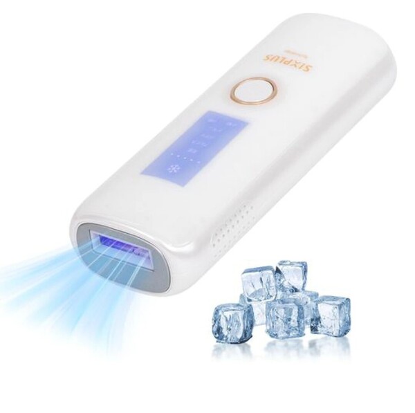 SIXPLUS Technology 脱毛器 光美容器 冷感IPL脱毛器 手動自動 5段階調節 vio対応 痛くない軽量 保護眼鏡付き 日本語説明書付 (ホワイト)A15
