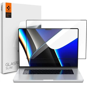 Spigen MacBook Pro 16インチ 保護フィルム MacBook Pro M4/M4Max (2024)/ M3シリーズ / M2 シリーズ / M1シリーズ用 フルカバー 1枚入 J0
