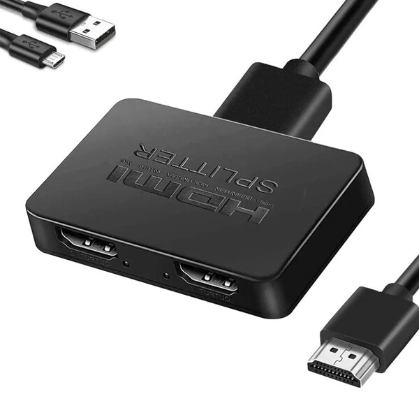 avedio links HDMI分配器 4Kx2K HDMIスプリッター 1入力2出力 3D、フルHD、 1080P、HDCP1.4対応 HDMI 二股【拡張モードなし】h19