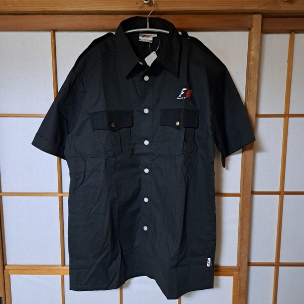 F1 半袖シャツ L 新品 未使用 ブラック メンズ ロゴハウス・ジャパン 即決 送料無料