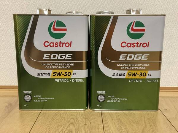 全国送料無料 4L×2本 カストロール エッジ FE 5W-30エンジンオイル CASTROL EDGE FE
