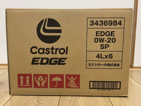 全国送料無料 4L×6本 カストロール エッジ Castrol EDGE エンジンオイル 0W-20 SP GF-6A 4輪ガソリンエンジン車用