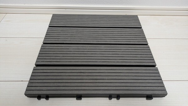 ウッドパネル ウッドデッキ 人工木 ベランダ ウッドデッキ 17枚セット おしゃれ ジョイント式 30cm×30cm 腐らない DIY ウッドタイル