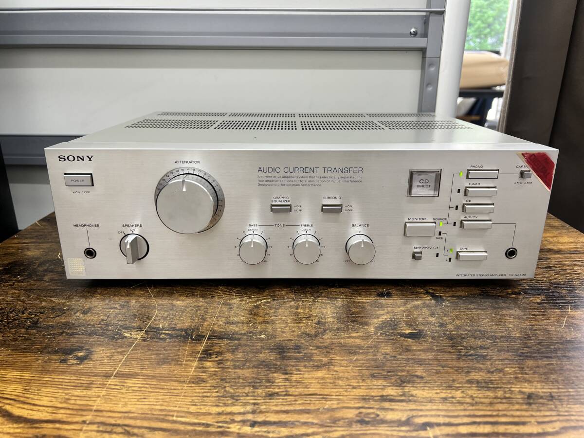 SONY プリメインアンプ TA-AX500動作品 Yahoo!オークション -「ta-ax」の落札相場・落札価格