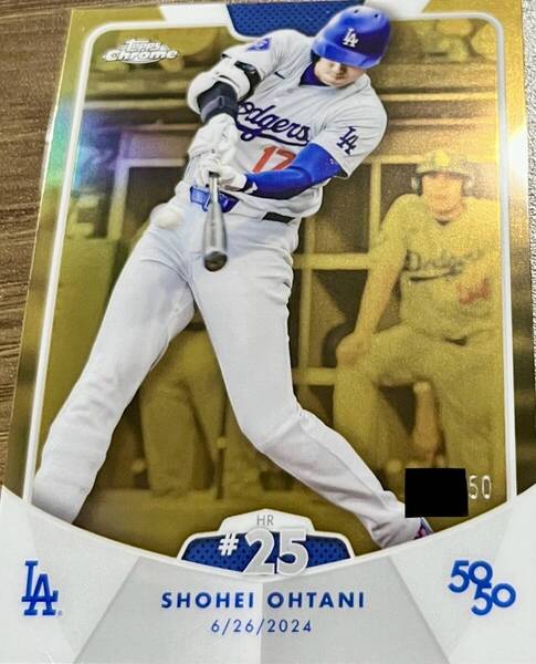 《50枚限定》topps2024 大谷翔平 50/50 Goldパラレルカード