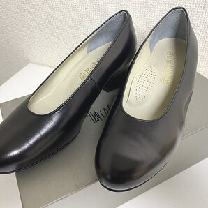 送料無料■菊池武男の靴 ローファー パンプス 黒 菊地武男 外反母趾 2E 幅広 甲高 21.5cm EE オールシーズン レザー