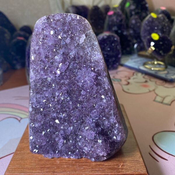【極上】ウルグアイアメジストクラスター原石(幸運水晶)天然紫水晶 原石