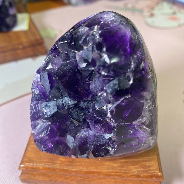 【極上】ウルグアイアメジストクラスター原石(幸運水晶)天然紫水晶