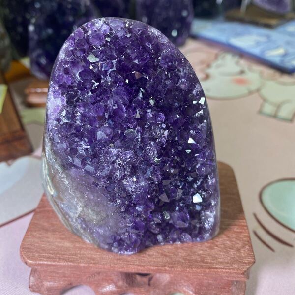 【極上】ウルグアイアメジストクラスター原石(幸運水晶)天然紫水晶 原石
