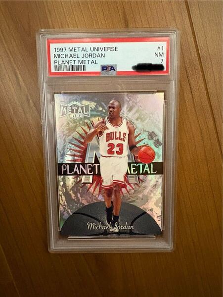 1997 Michael Jordan Planet Metal PSA 7 マイケルジョーダン トレーディングカード NBA Metal Universe