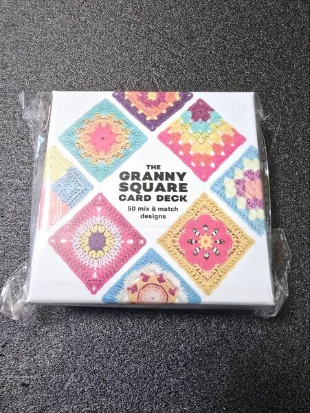 グラニースクエア 50枚 ハンドメイド かぎ針編み 編み物 編み図 カード 趣味