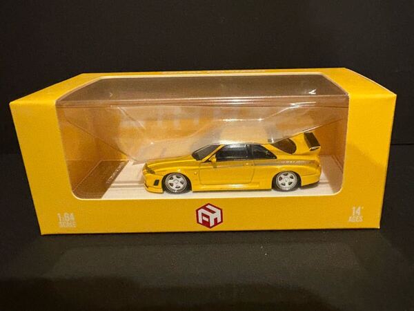 FOCAL HORIZON 1/64【日産スカイライン R33 GT-R NISMO 400R】イエロー