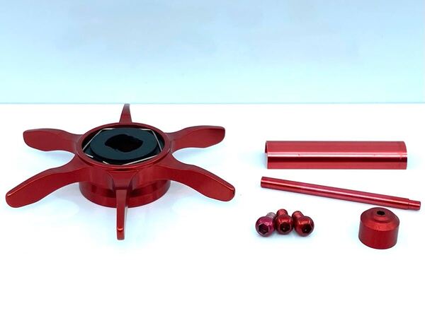 アベイル スタードラグ レベルワインド キャップ パイプ シャフト カラーボルト セット 12 15 アルデバラン BFS XG 左右兼用 レッド