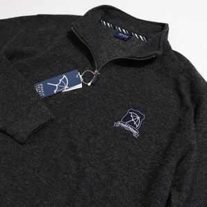 新品 未使用 アーノルドパーマー ARNOLD PALMER メンズ バーズアイ ハーフジップ トレーナー Mサイズ 濃灰