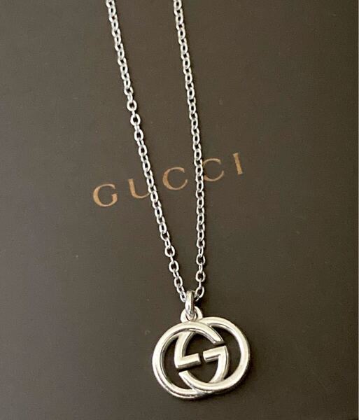 【即決/送料込み】GUCCI/グッチ インターロッキングG/GGロゴ ネックレス/ペンダント(チェーン50cm)