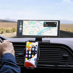 【9.26型カープレイ対応多機能オーディオ】 ポータブルカーナビ ドライブレコーダー ミラーリング対応 ワイヤレスCarPlay