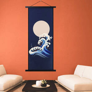 【簡単設置!磁気ポスターフレーム 21cm】 タペストリー棒 ディスプレイ 壁掛けポスター 和風ディスプレイ A4 ポスターハンガー