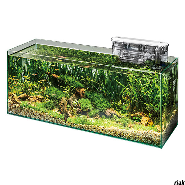 【クッションマット付きで水槽の設置が簡単】 フレームレスガラス水槽セット 26L DCポンプ付 静音ポンプ 観賞魚水槽 フィルター付