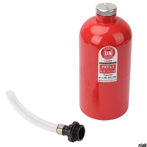 【軽量でコンパクトだから災害対策に最適!】 ガソリンタンク 小型 1L 燃料缶 緊急用燃料容器 消防法適合 車載用ガソリン缶 防災用