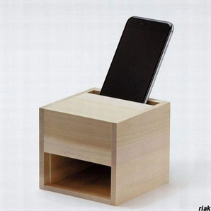 【音が広がる木製スマホスピーカー工作キット】 スマホスピーカーキット 電源不要スピーカー 子ども工作キット スマホ音量アップ