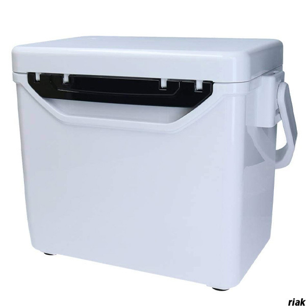 【保冷&携帯性◎座れる小型クーラー】 クーラーボックス 10.5L アウトドア 釣り BBQ 保冷ボックス イス代わり ホワイト