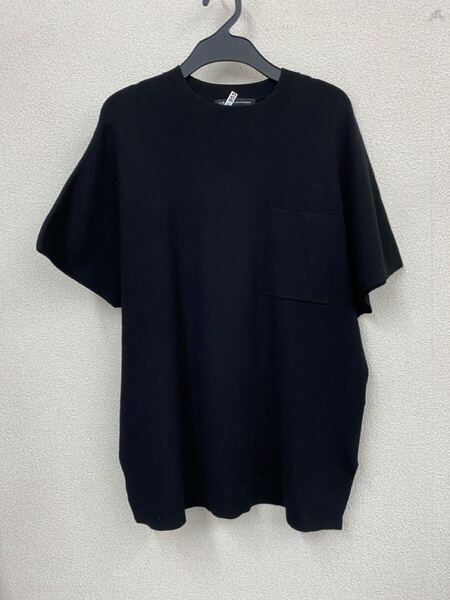 ♪ 送料無料 23区 半袖ニット 洗えるレーヨン×ポリエステル 黒 38 美品