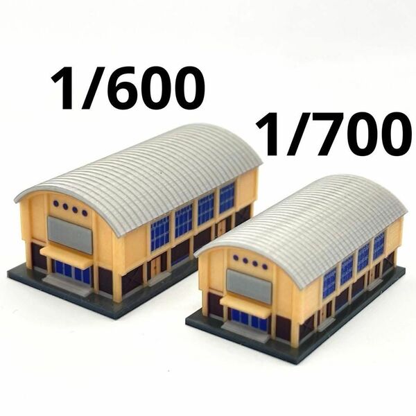 1/600 1/700 体育館 ミニチュア フィギュア 1/64より小 ジオラマ Nゲージより小 ゴジラに ミニチュアイメージ