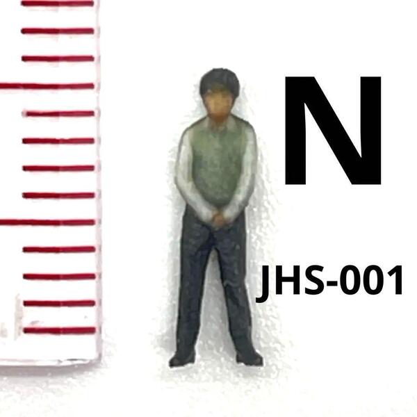Nゲージ フィギュア JHS-001 男子高校生 高校生 完成品 1/64より小 鉄道模型 ミニチュアイメージ