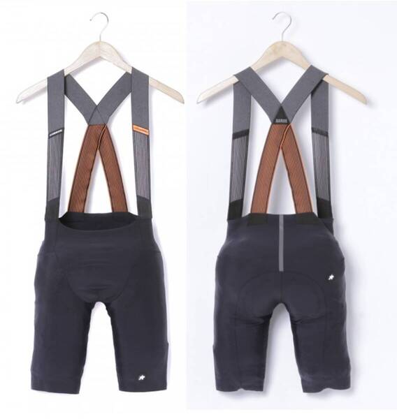 ◆ 新古品:使用回数2回、送料無料 ◆ ASSOS(アソス) ビブショーツ EQUIPE RS SCHTRADIVARI Bib Shorts S11 男性 XSサイズ