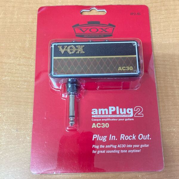 ◎送料無料 美品 VOX amPlug2 AC30 ヘッドホン ギターアンプ 通電確認のみ ヴォックス アンプラグ ミニアンプ 電池未使用 エレキギター