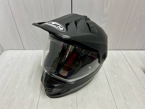 送料無料 ★ HJC オフロードヘルメット DS-X1 SOLID ソリッド Mサイズ 57-58cm 艶消しブラック マットブラック オートバイ パーツ バイク