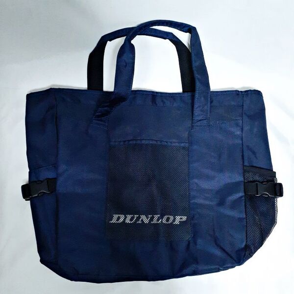 【美品】DUNLOP ダンロップ テニス スポーツバッグ トートバッグ ジムバッグ ネイビー