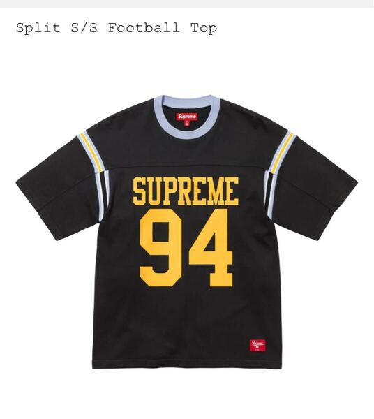 Supreme Split S/S Football Top Sサイズ 黒 新品 シュプリーム