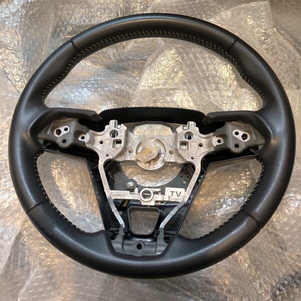 TOYOTA レザー ステアリング カローラツーリング ZWE211W トヨタ ハリアー カムリ 純正品 ハンドル 革 合皮