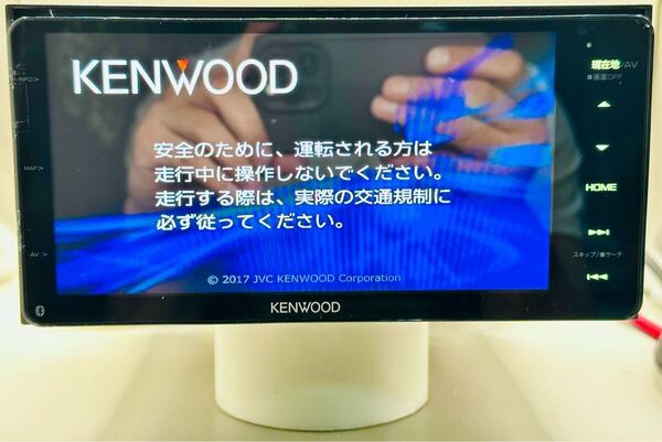 KENWOOD メモリーナビゲーション MDV-M705W 2017年地図 フルセグTV Bluetooth CD DVD シリアルNo.71001428