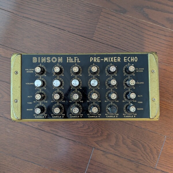 Binson PRE-MIXER ECHO PA 4 MN【4チャンネル・真空管プリアンプミキサー】