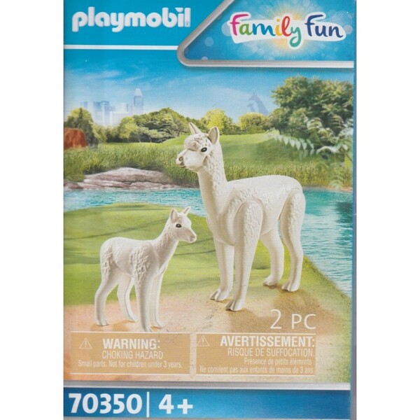 新品 playmobil 70350 プレイモービル ふれあい動物園 シリーズ アルパカの親子