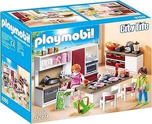 新品 PLAYMOBIL 9269 モダン・ハウス キッチン プレイモービル