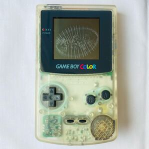 【送料無料】任天堂 ゲームボーイカラー GAMEBOY COLOR クリア 本体 GBC Nintendo CGB-001 中古 動作確認済み 現状品 ジャンク