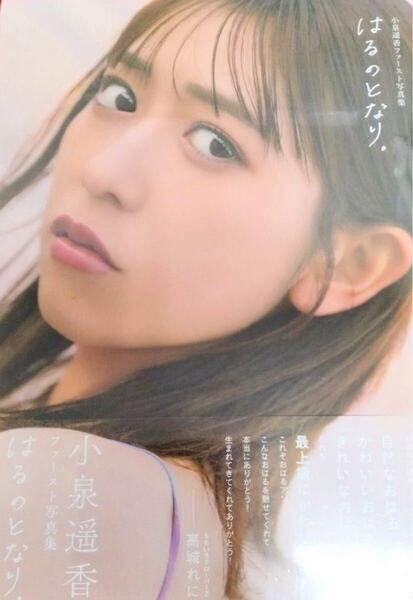 小泉遥香 1st 写真集 「はるのとなり。」 直筆サイン本 楽天ブックス限定生写真付き 超ときめき宣伝部