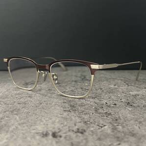 ◆SILVER COLLECTION シルバーコレクション 眼鏡フレーム メガネ SLV-C511 眼鏡市場 ウェリントン型 ブラウン×ゴールド