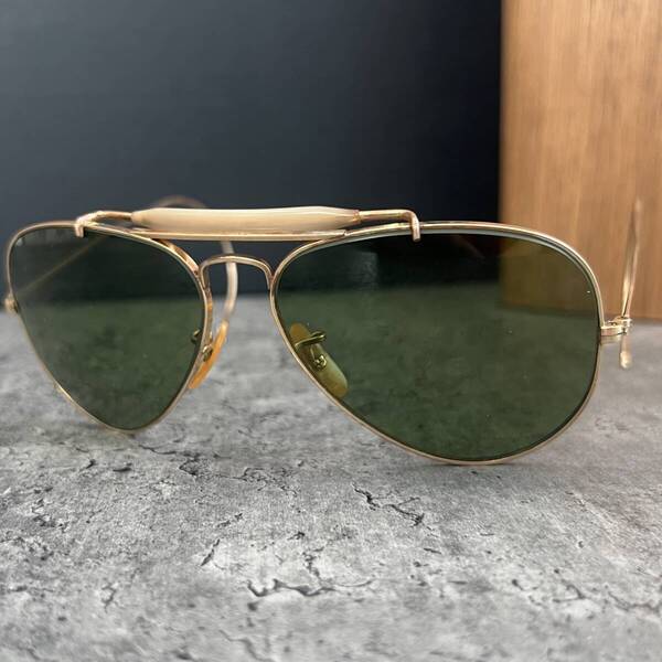 ◆最初期 50s~60s B&L Vintage Ray-Ban USA ボシュロム社製 ヴィンテージ レイバン サングラス 1/10 12K 縄手 SKEET 激レア