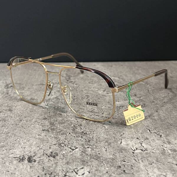 ◆ZEISS ツァイス West Germany 西ドイツ製ヴィンテージ Vintage 眼鏡フレーム メガネ デッドストック 1107 希少デザイン ツーブリッジ