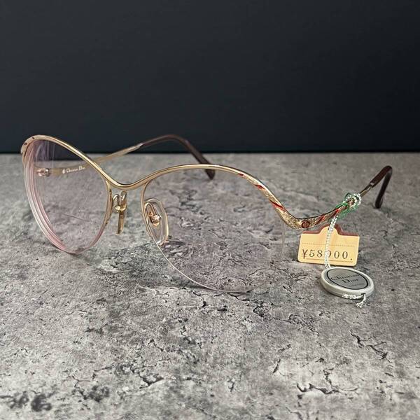 ◆Chrisntian Dior クリスチャンディオール 眼鏡フレーム メガネ 2240 43 58□18-125 度入り ゴールド ヴィンテージ