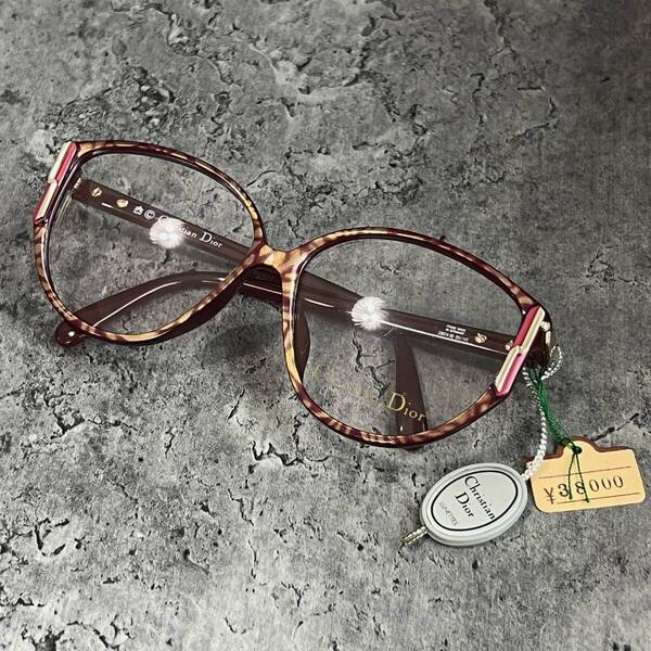 ◆Chrisntian Dior クリスチャンディオール 眼鏡フレーム メガネ 2307A 80 ドイツ製 レディース 女性用 未使用品 デッドストック