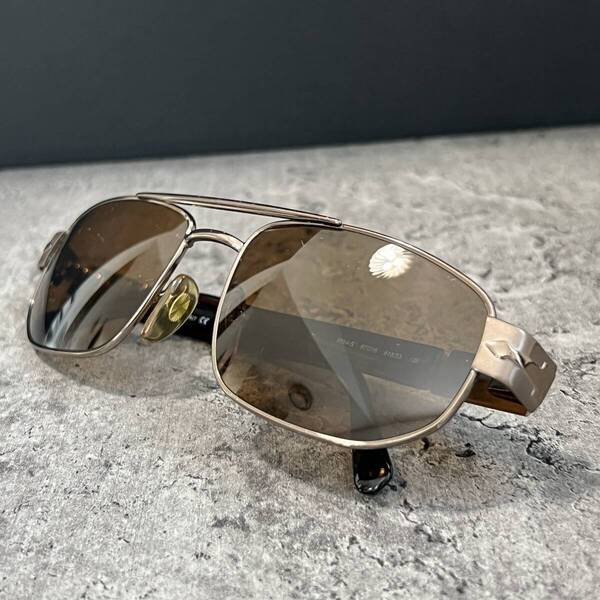 ◆Persol ペルソール サングラス 2054-S 57□18 618/33 135 イタリア製 ブラウン 純正ガラスレンズ ツーブリッジ バネ蝶番