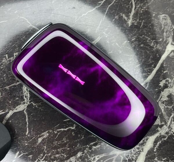 ploom x プルーム フロントカバー 未使用 カスタム ペイント 可愛い かっこいい オシャレ パープル ブラック 黒 紫